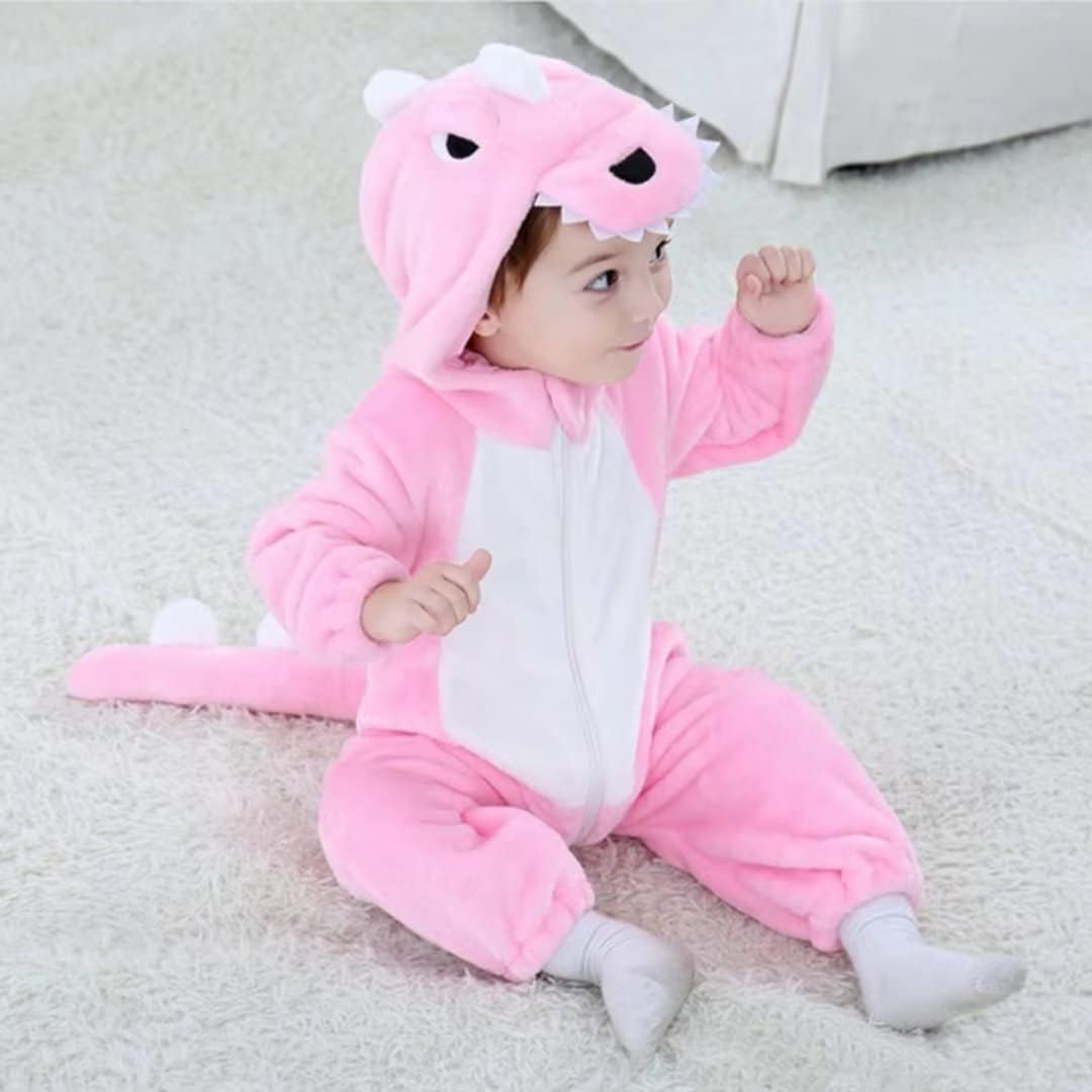 QIAONIUNIU Disfraz de bebé de Halloween para niños pequeños, rómper, mameluco para niños o niñas, ropa de animales, de 2 a 36 meses
