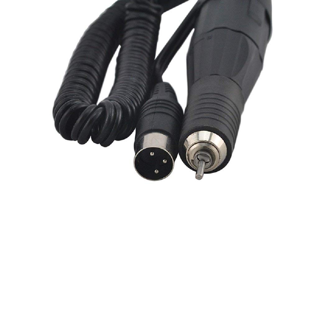 Motor de maratón negro con mango de vástago de cable de 3 pines 35000 RPM