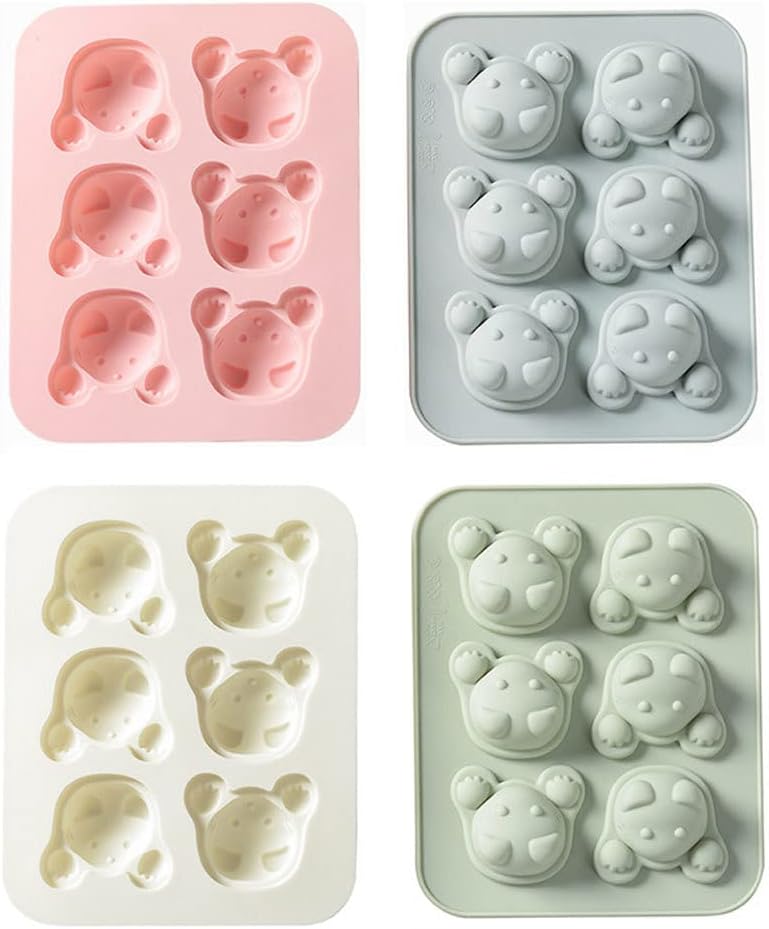 Molde de silicona para cubitos de hielo con forma de gato, 4 piezas de molde para hacer dulces para gatos, moldes novedosos de silicona para gatos,