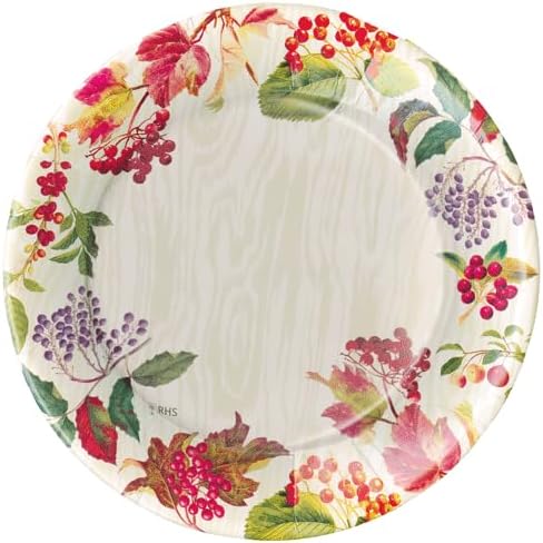 Platos llanos Berry Botanical Taupe – 8 por paquete – 2 unidades