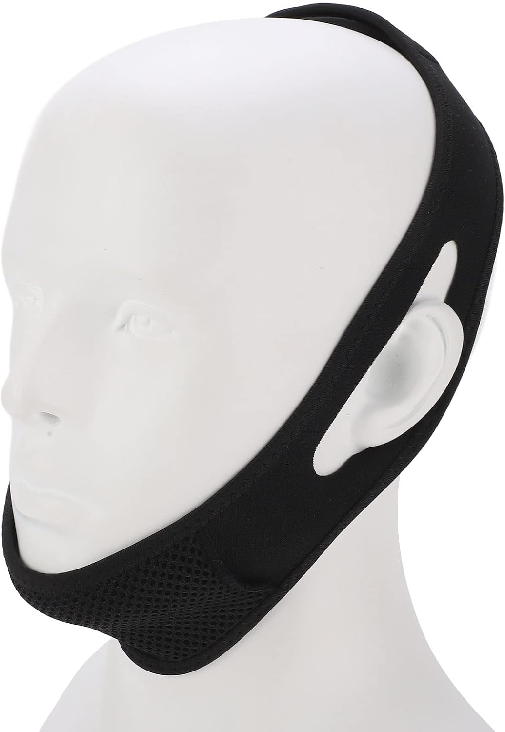CPAP – Correa de barbilla anti ronquidos para usuarios de CPAP, cinturón de soporte de mandíbula ajustable, correa de levantamiento de barbilla