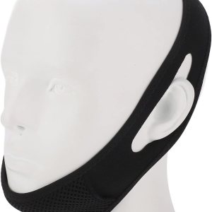 CPAP – Correa de barbilla anti ronquidos para usuarios de CPAP, cinturón de soporte de mandíbula ajustable, correa de levantamiento de barbilla CPAP – Correa de barbilla anti ronquidos para usuarios de CPAP, cinturón de soporte de mandíbula ajustable, correa de levantamiento de barbilla