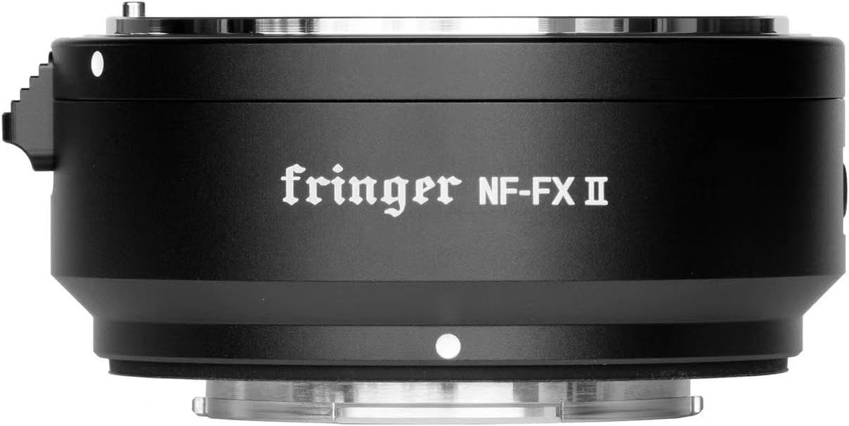 Fringer NF-FX II – Adaptador de montaje de lente Fuji, anillo electrónico de enfoque automático compatible con lente Nikon DGE a cámaras Fujifilm