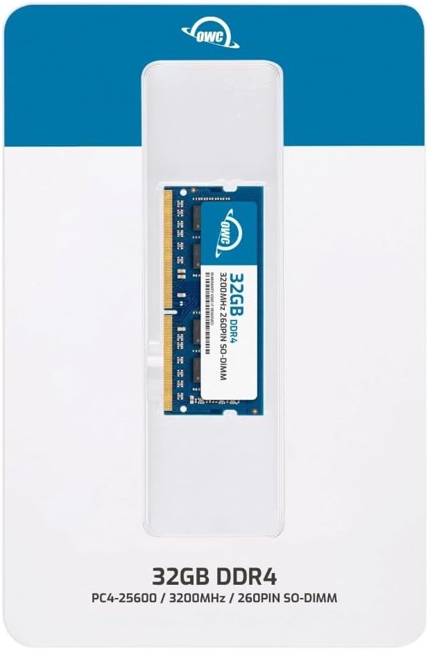 OWC Reemplazo de 32 GB para QNAP RAM-32GDR4K0-SO-3200 32GB DDR4 3200 PC4-25600 CL22 2Rx8 260-pin 1.2V SODIMM Memory RAM Module Upgrade
