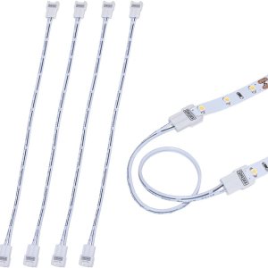 Armacost Lighting SureLock 560724 – Conector de cable de cinta LED blanca 560724 – 5 unidades 560724 Armacost Lighting SureLock 560724 – Conector de cable de cinta LED blanca 560724 – 5 unidades 560724