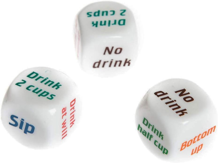 BoBoLing Juego de dados divertidos para beber, juego de decidor, fiesta borracha, frenesí, fiesta, bar, pub, juguetes para fiesta, celebración,