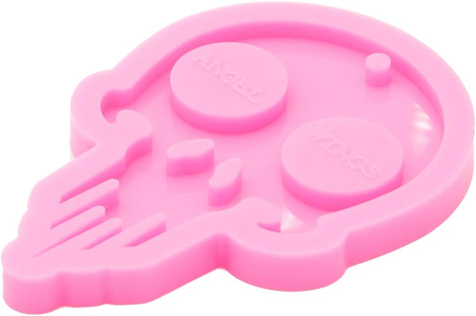 Moldes de resina con forma de calavera, súper brillantes, moldes de silicona, moldes de epoxi para manualidades, llavero, collar, joyería,