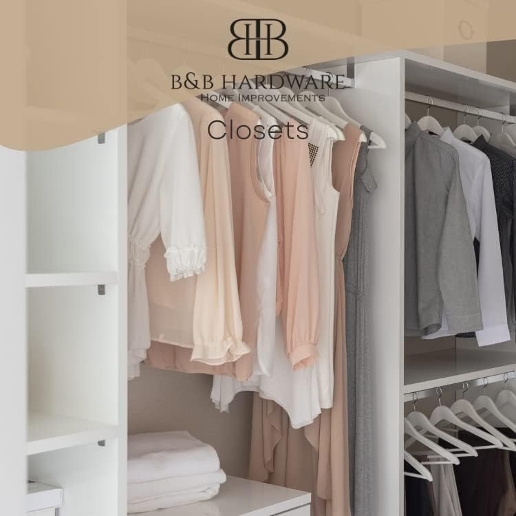 B&B HARDWARE Estantes para gabinete, melamina de 12 pulgadas de grosor, espacio de organización personalizado con elegantes estantes de melamina de
