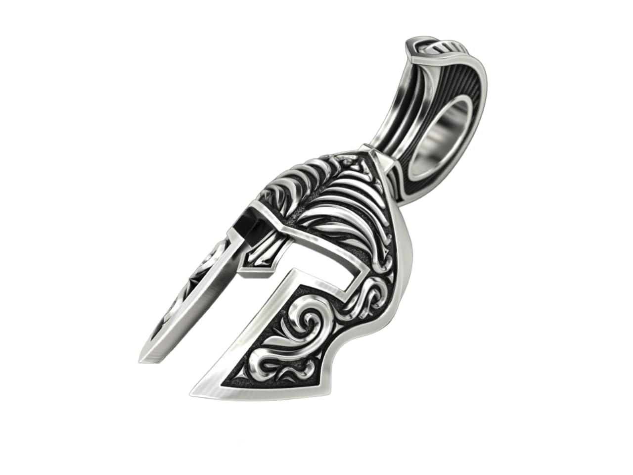 Phoenixjewel Aged Silver 925 Roman Helmet Pendant Sterling Silver Roman Helmet Necklace Roman Jewelry Roman Helmet Pendant Men Silver Helmet Pendant