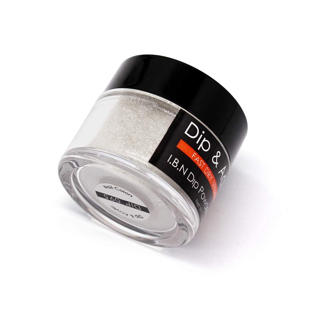 Polvo de inmersión con purpurina (vitamina calcio añadido) en polvo de uñas de calidad de salón para manicura francesa en casa, sin olor, de larga