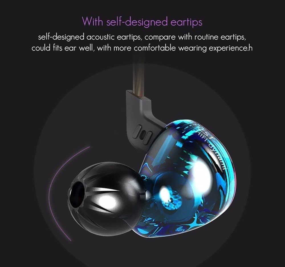 KZ ZST – Auriculares intrauditivos híbridos IEMs 1BA+1DD con cancelación de ruido, cable de audio desmontable de 2 pines, auriculares estéreo de