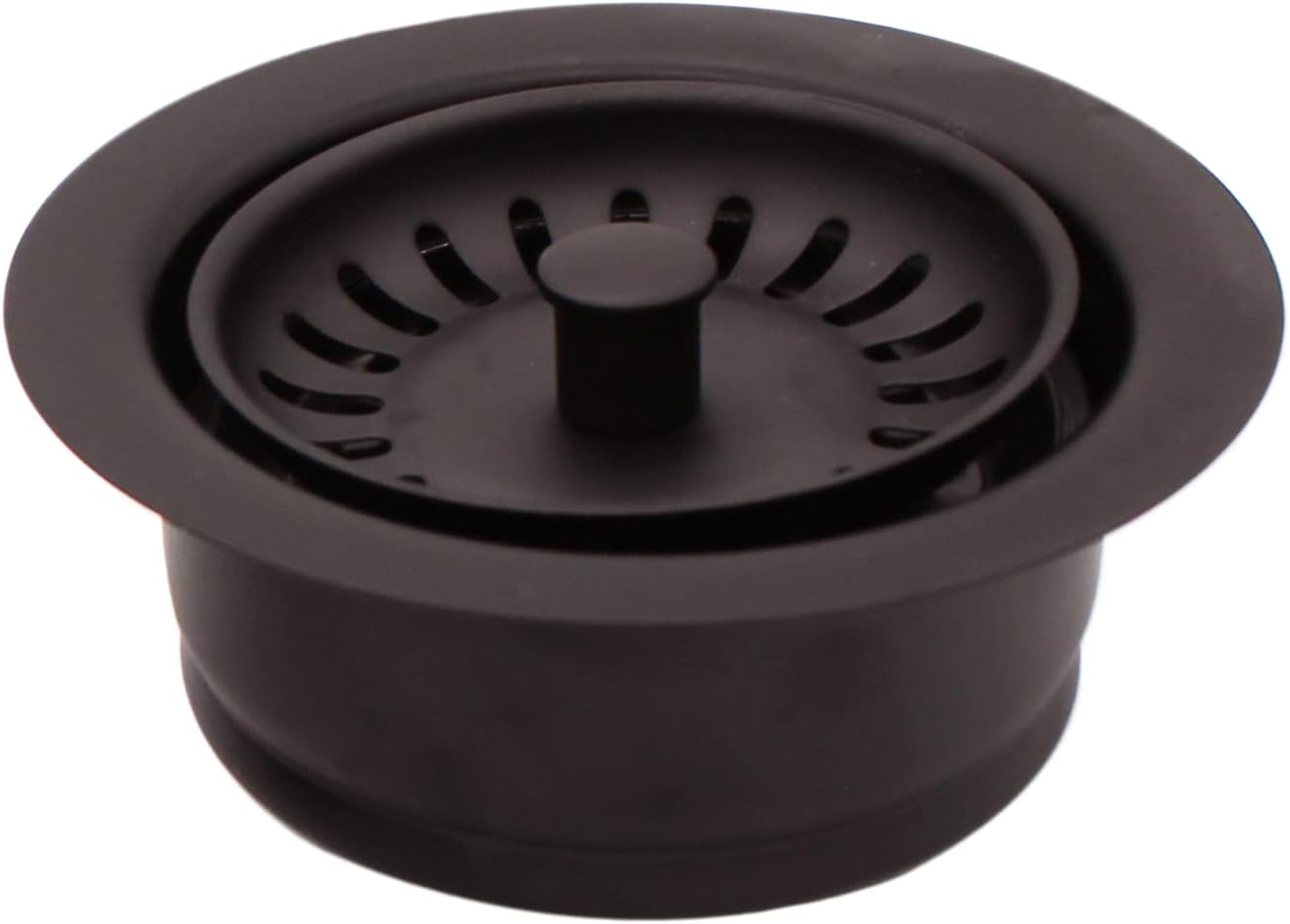 Westbrass CO2165S-12 Paquete combinado de 3-12 pulgadas, estilo poste, brida de drenaje grande para fregadero de cocina con colador de cesta, 1