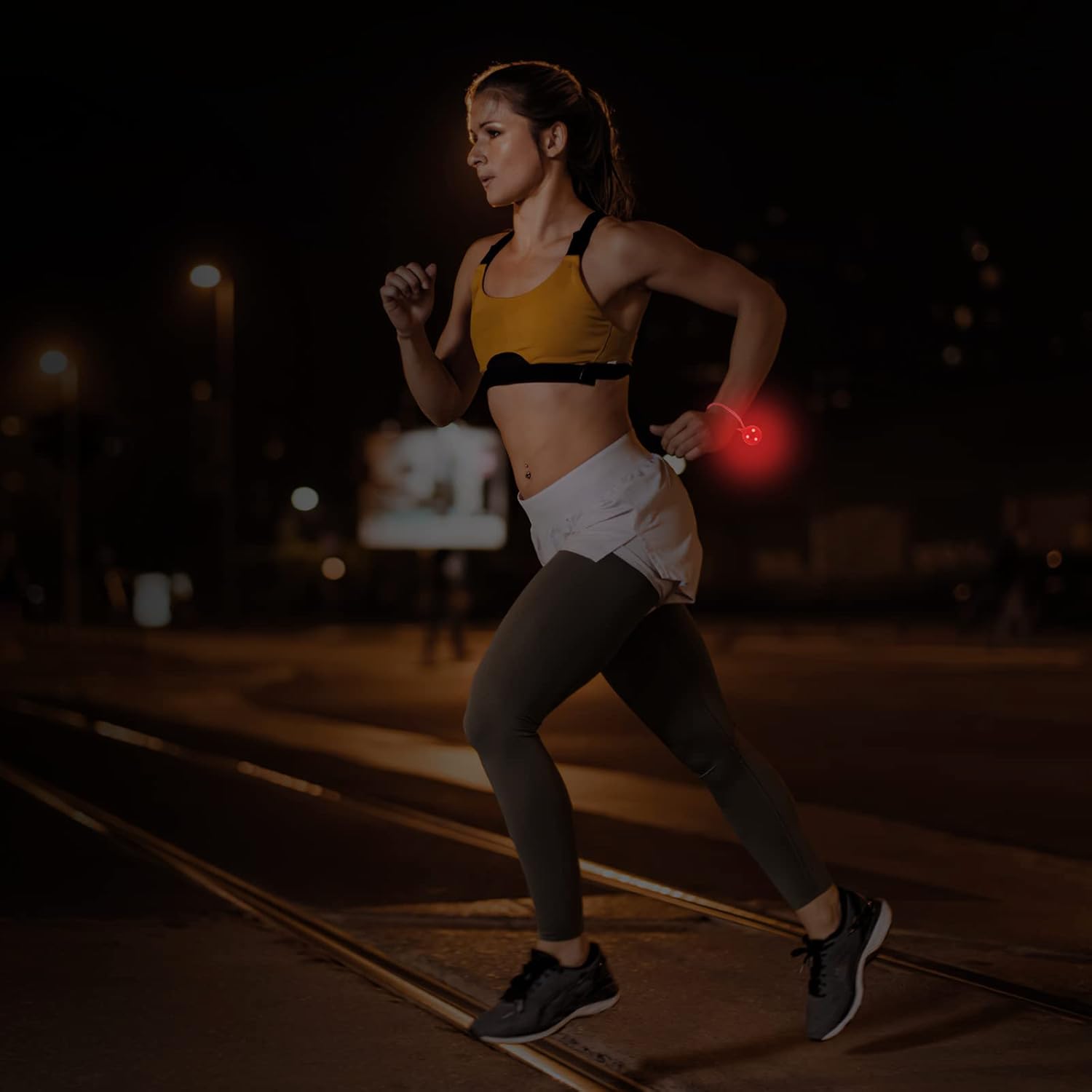 AMIR Luz trasera LED de noche esencial para bicicleta, luces de advertencia de seguridad nocturna creativas de silicona para ciclismo, lámpara de