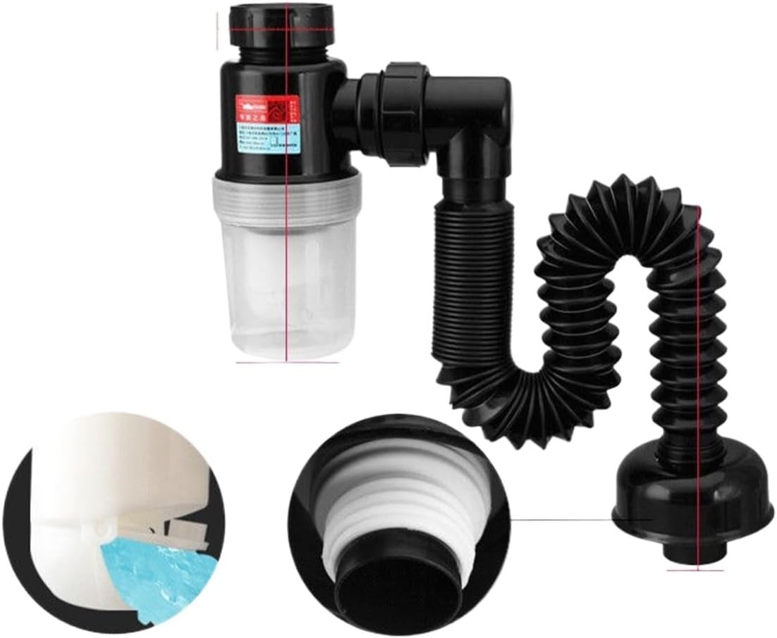 Removedor de obstrucciones de drenaje Manguera De Drenaje para Fregadero De Cocina, Tubería Flexible Estirable, Desodorante, Accesorios De Tubería