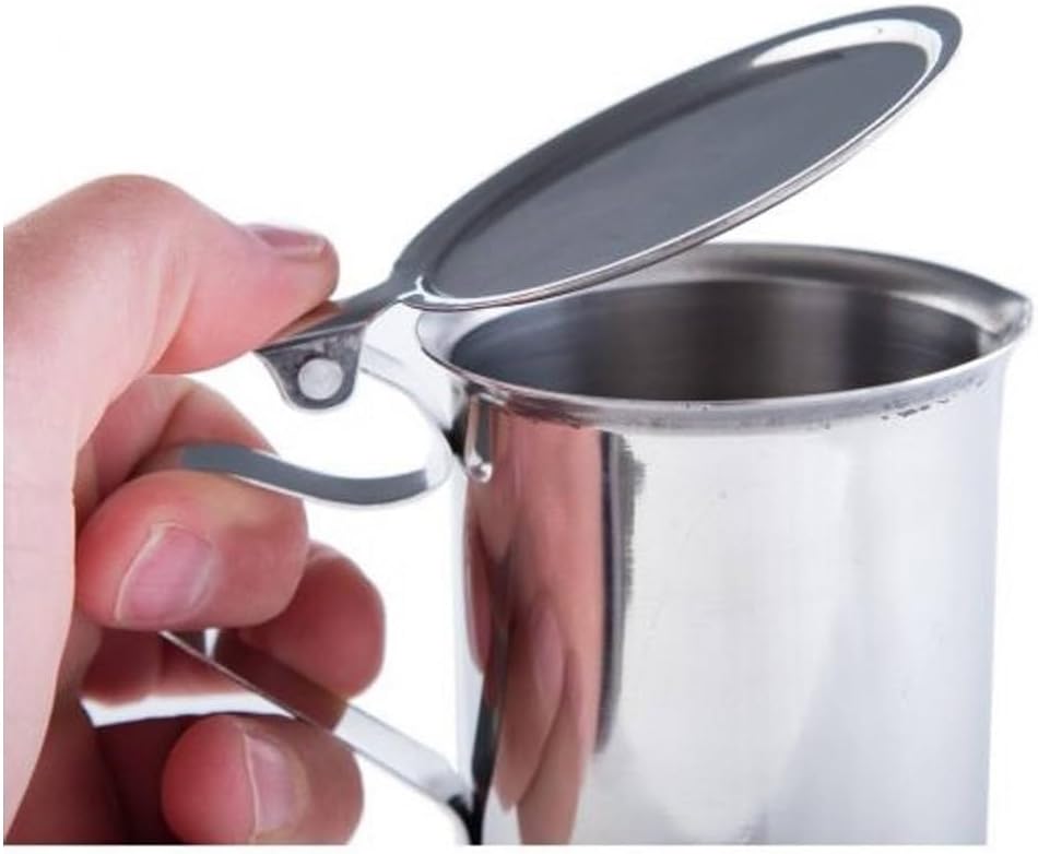 Soro Essentials – Juego de 2 – Crema apilable de acero inoxidable de 10 onzas – Mini jarra para servir leche, café, crema, aderezo de ensalada,