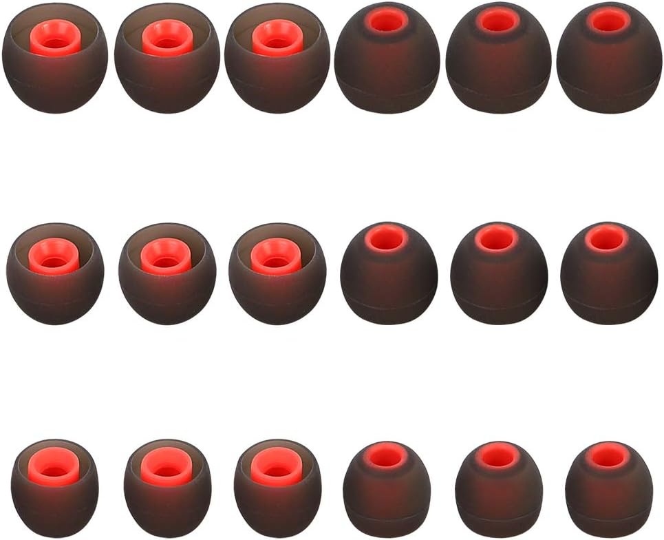 Brandless Puntas de silicona para auriculares de repuesto para auriculares Tapón Eartips Tips Eargels 9 pares SML