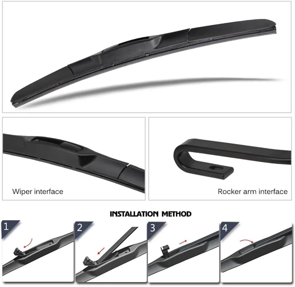 Limpiaparabrisas delantero de automóvil compatible con Renault Symbol 1999-2007, accesorios de ventana delantera de 21 + 18 pulgadas (color