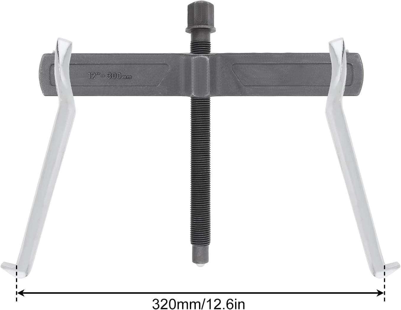 Extractor de engranajes de 2 mandíbulas de 12 pulgadas, engranajes extractores de rodamientos CR-V ajustables, herramienta de extracción para