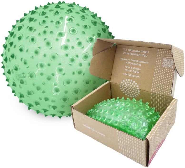Edushape La bola sensorial original para bebé, bola de bebé de 7 pulgadas que ayuda a mejorar las habilidades motoras gruesas para niños de 6 meses