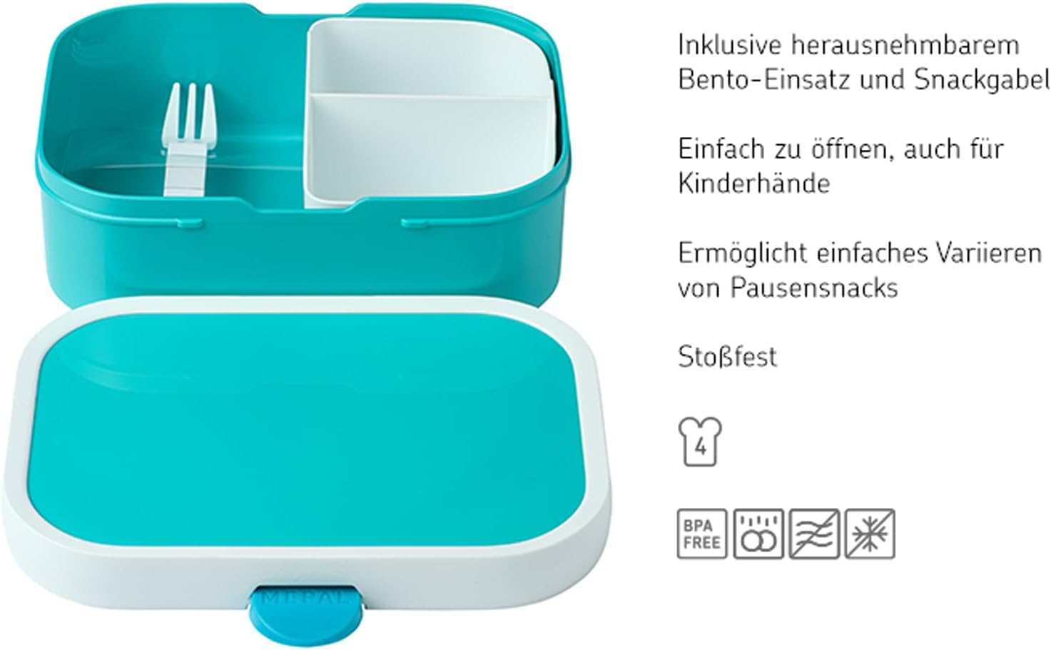 Mepal Set de almuerzo campus (botella de bebida y caja de sándwich) Pubd – ABS 2, 0.000 in