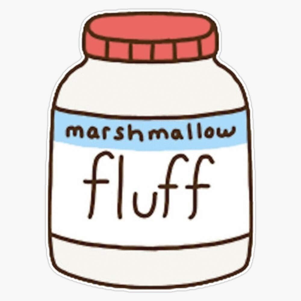 Marshmallow Fluff – Adhesivo de vinilo para parachoques de 5 pulgadas
