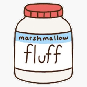 Marshmallow Fluff – Adhesivo de vinilo para parachoques de 5 pulgadas Marshmallow Fluff – Adhesivo de vinilo para parachoques de 5 pulgadas