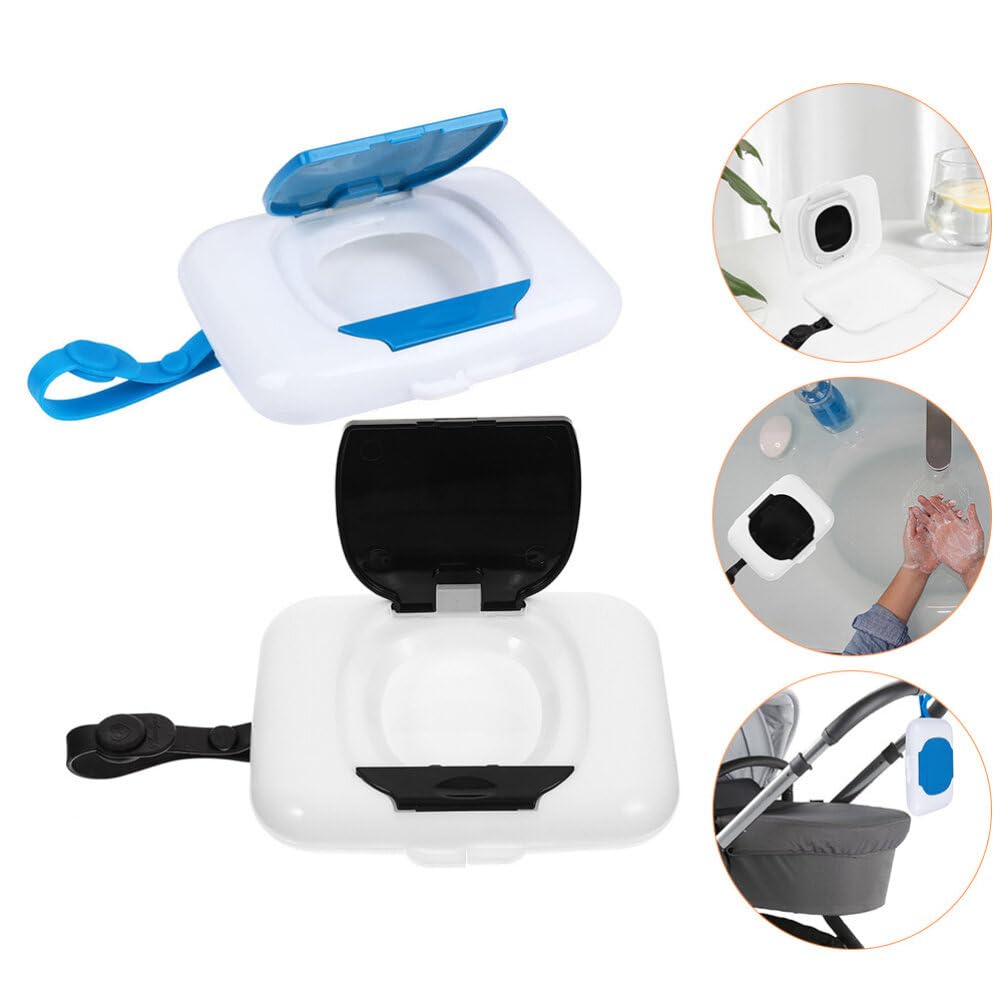 Caja de toallitas para bebés, contenedor de toallitas para bebés, dispensador de toallitas desechables para toallitas húmedas para calentador,
