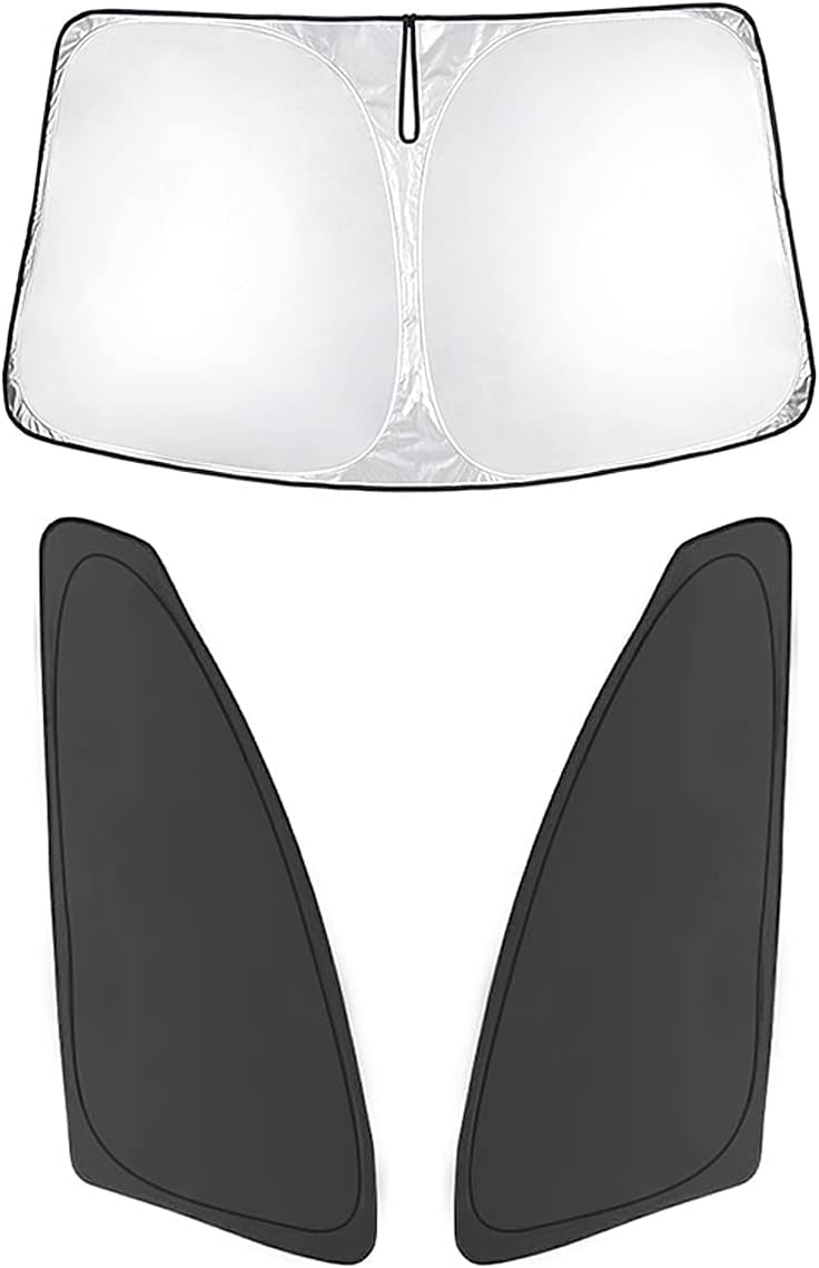 Karltys Parasol para Ford F-150 2009-2014 F150, accesorios para parabrisas, cubierta plegable para ventana lateral delantera, doble capa 210T,