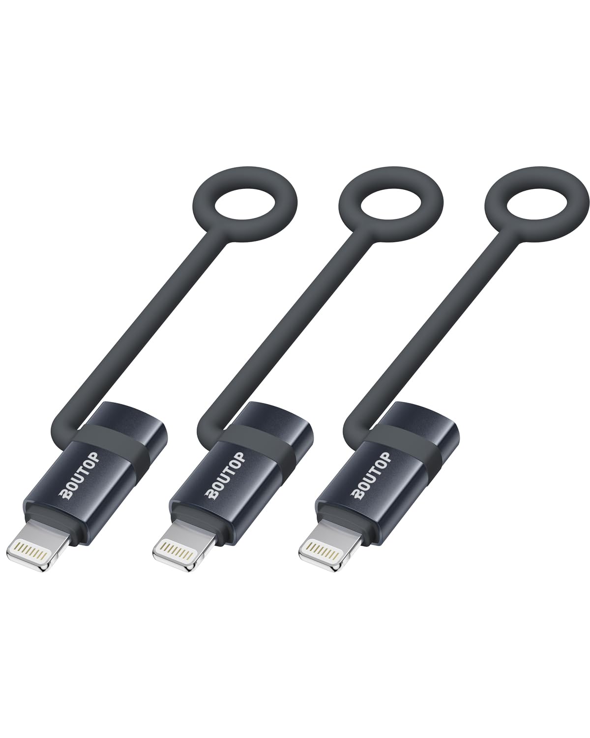 Certificado MFi Adaptador USB C a Lightning, adaptador tipo C a Lightning, compatible con carga rápida PD de 36 W, compatible con iPhone, iPad, gris