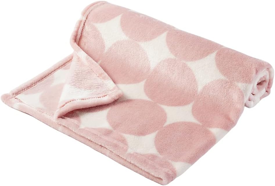 Bunnikins & Clover Manta ligera de franela de felpa súper suave para niños y niñas, manta de forro polar floral para niños, manta portátil para cuna