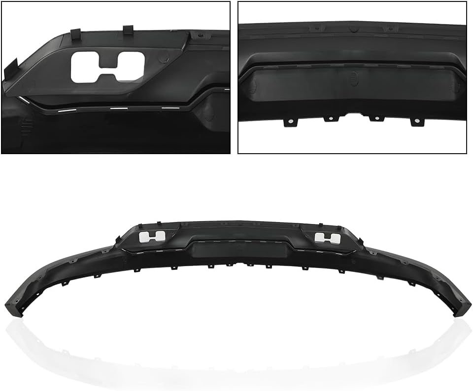 Cenefa inferior para parachoques delantero con agujeros de gancho de remolque compatible con Chevy Silverado 1500 2016-2018Silverado 1500 LD 2019,