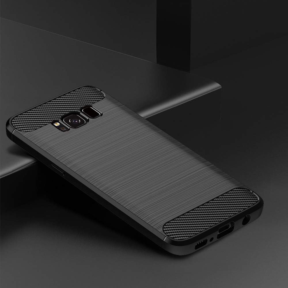 Asuwish Funda para Samsung Galaxy S8 Plus con protector de pantalla de vidrio templado y accesorios para celda, protector delgado Glaxay S8plus S 8
