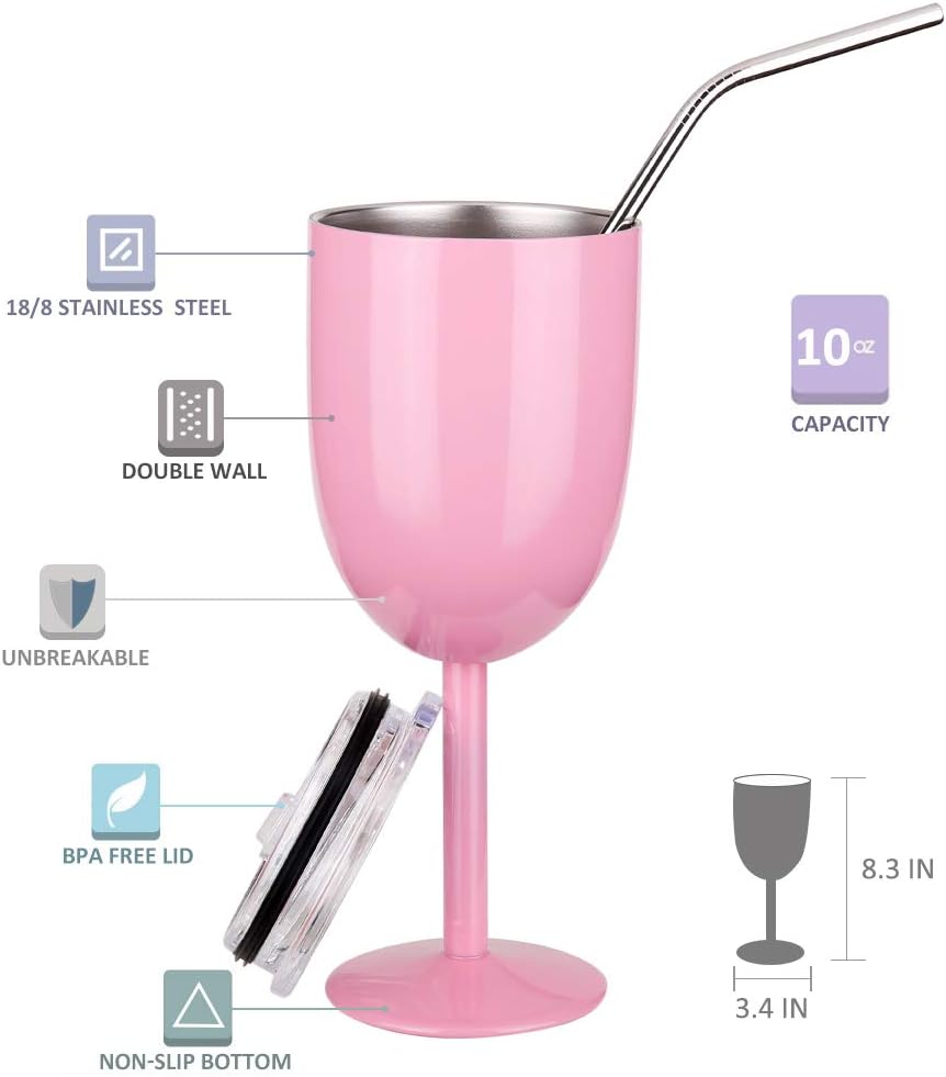 Copa de vino de acero inoxidable