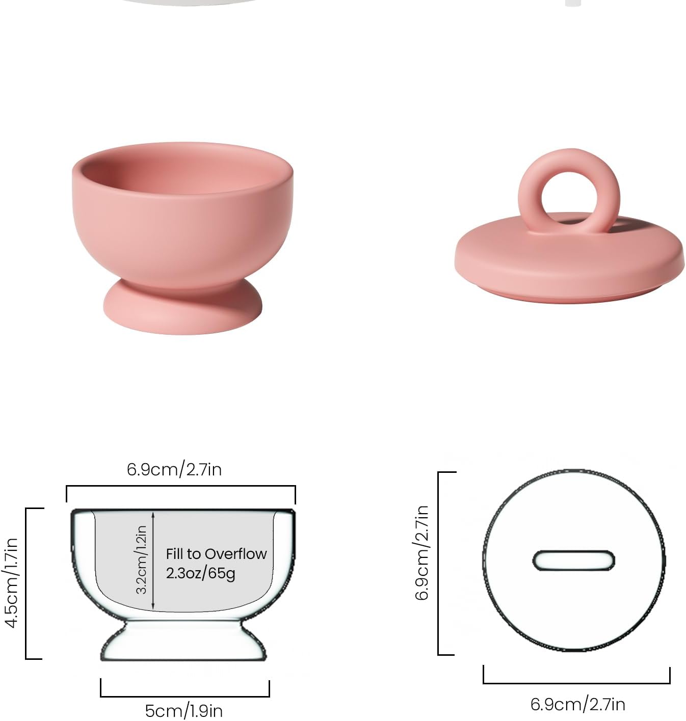 Boowan Nicole Tarro de vela de hormigón de cáliz Molde de silicona Soporte de vela de cemento con tapas, recipientes de molde para suministros de