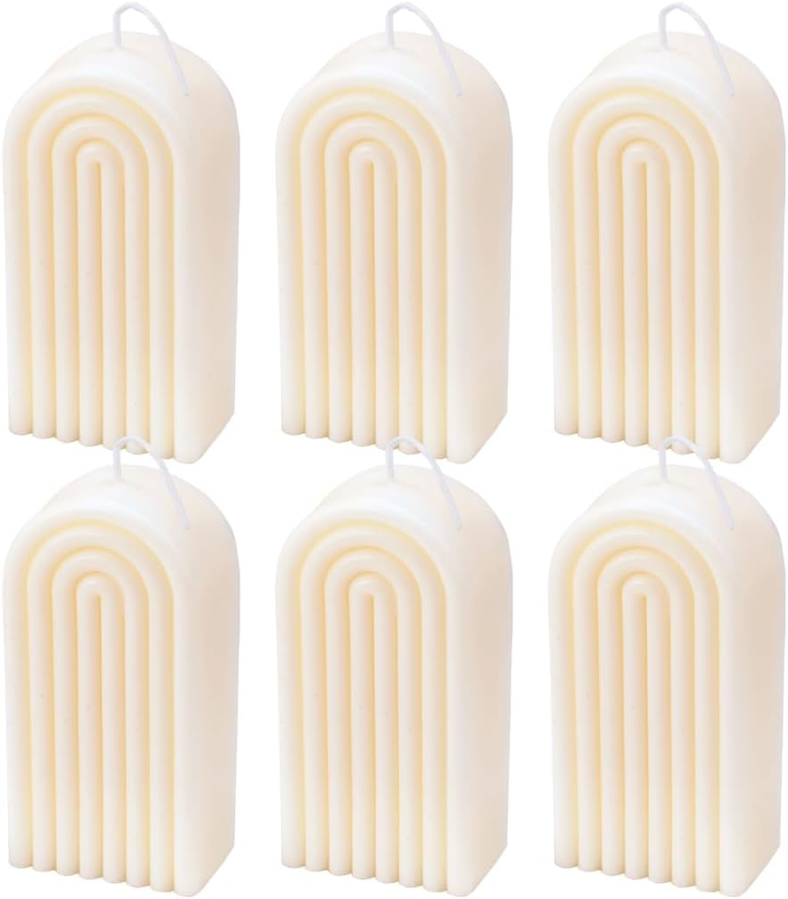 Velas con forma de arco, lindas velas estéticas, velas bohemias perfumadas con forma de arco iris, decoración bohemia para dormitorio, baño,