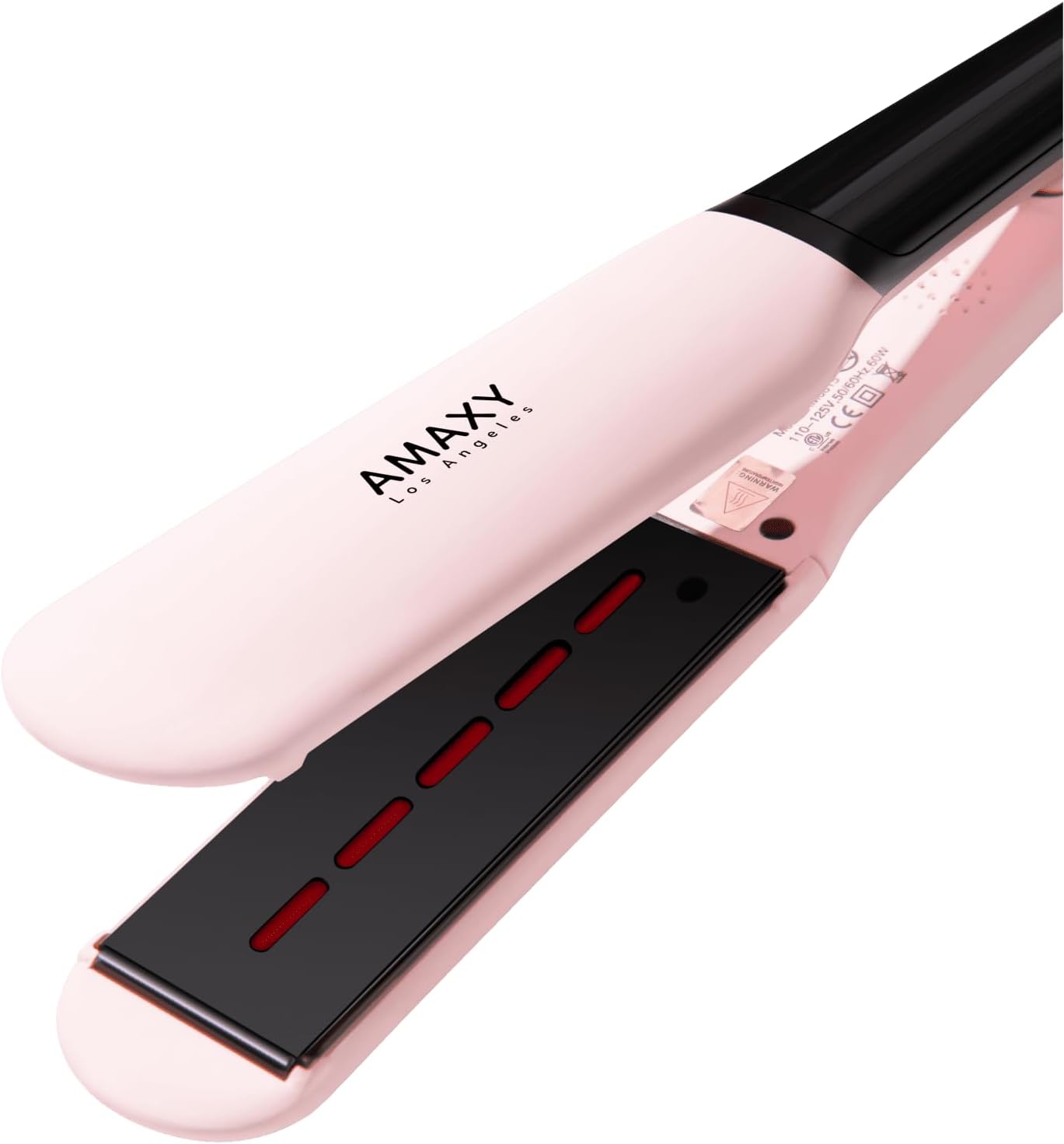 Plancha plana profesional de nanotanio infrarrojo real  Tecnología de calentamiento instantáneo con control de temperatura de 450F en 30 segundos,