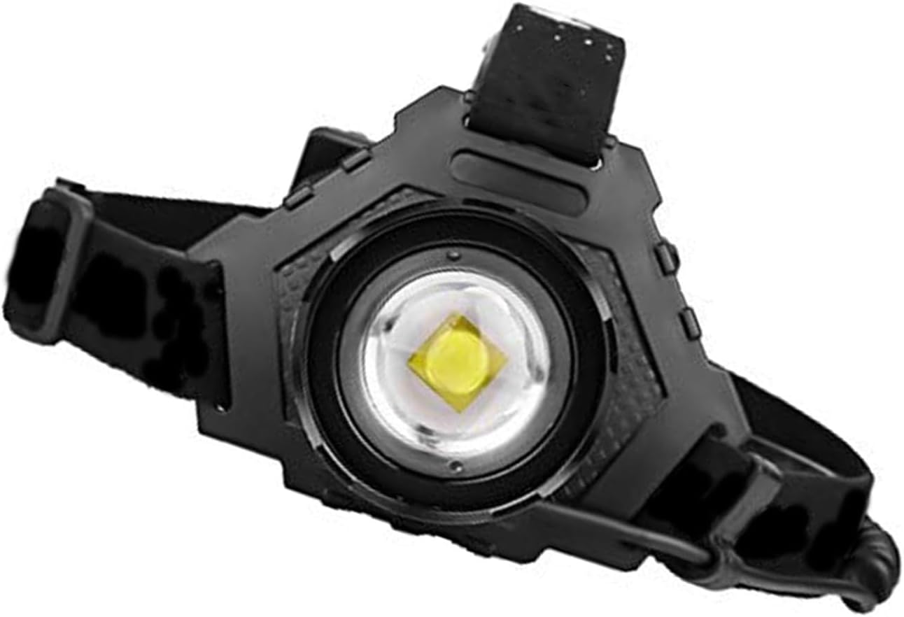 Lámparas LED recargables, 300000 lúmenes altos, súper brillante, con 4 modos, PX7 impermeable y 90 ajustables para la frente, para camping, correr,