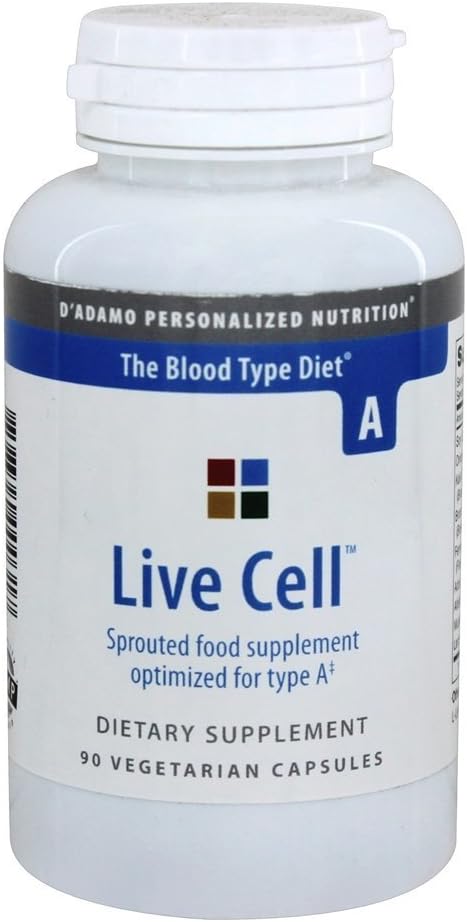 D’Adamo Nutrición personalizada – Live Cell A 90 vcaps