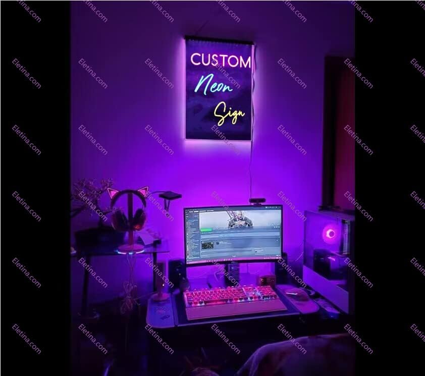 Barra de luz de neón signo cumbre brewing lámpara LED de 3 colores neón como signos para decoración de pared
