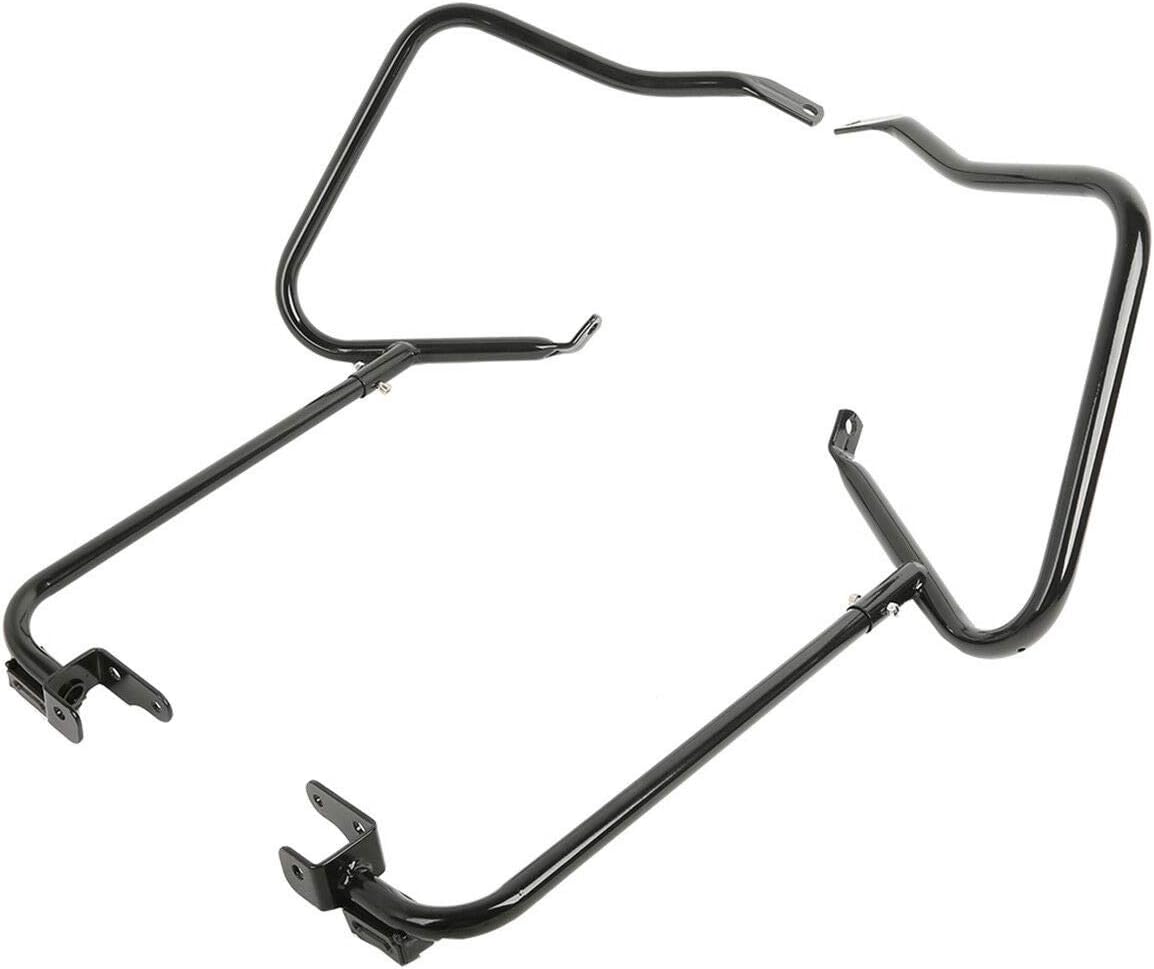 TCT-MOTORPARTS Soporte de alforja para barra de choque compatible con Harley Road King FLHR Street Glide FLHX Special FLHXS Ultra Limited FLHTK CVO