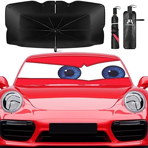 Parasol para parabrisas de automóvil, reflector plegable de rayos UV, protector de visera para automóviles, camiones, SUV, mantiene el vehículo