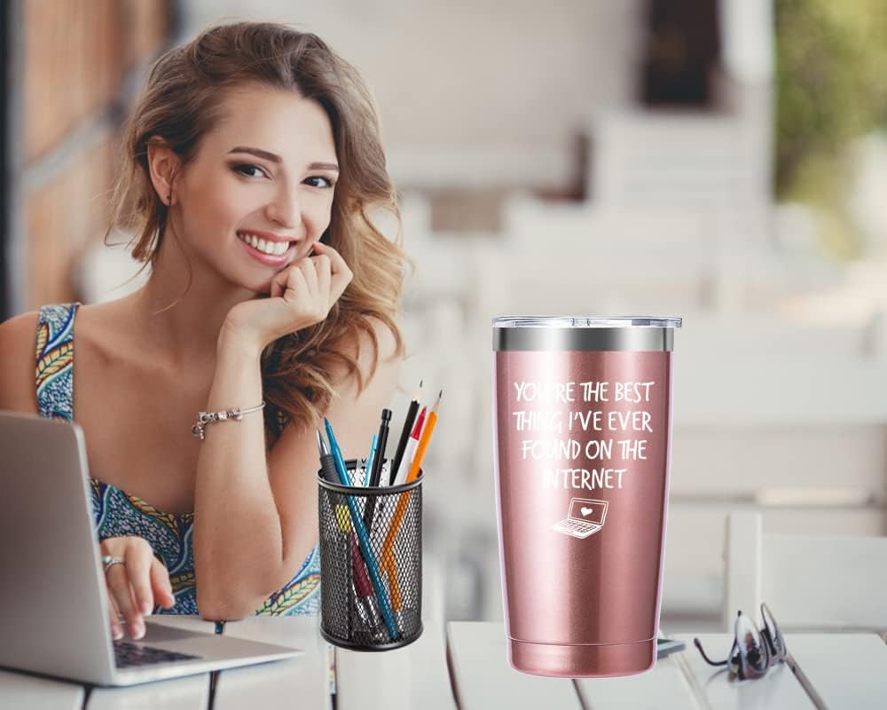 Regalos de vaso de 20 onzas con texto en inglés You are the Best Thing (You are the Best Thing) de 20 onzas. Regalos de aniversario y San Valentín