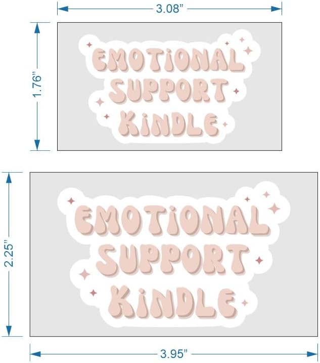 Adhesivo para Kindle de apoyo emocional, calcomanía para Kindle, calcomanía de libro, calcomanía para laptop, calcomanía de Bookish, club de libros,