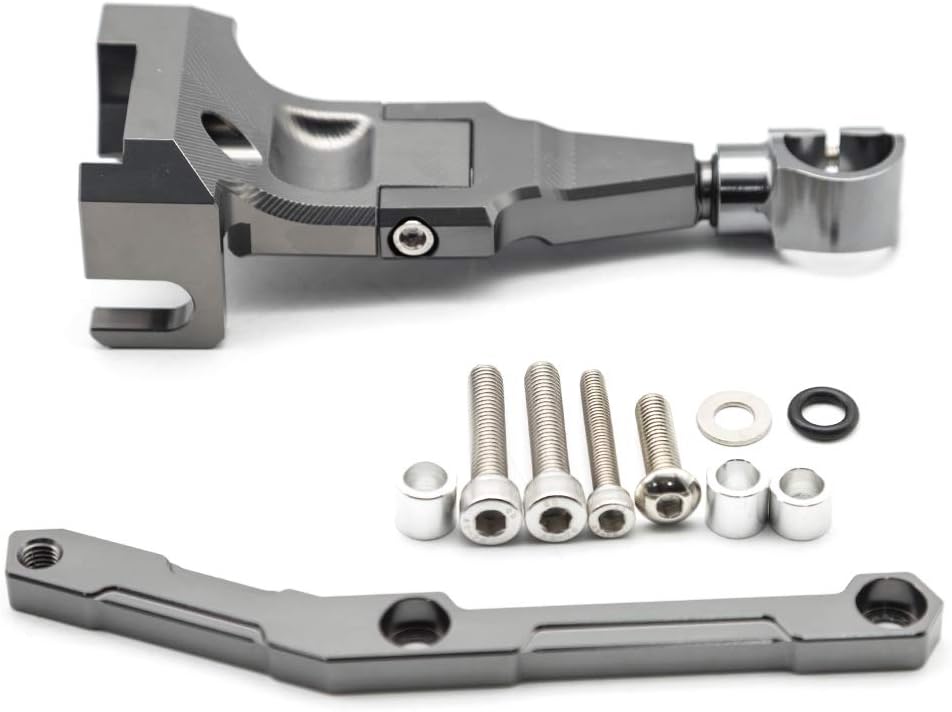 FXCNC Racing motocicleta CNC amortiguador de dirección estabilizador búfer kit de montaje compatible con MT-09 MT09 FZ09 FZ-09 (no Tracer)