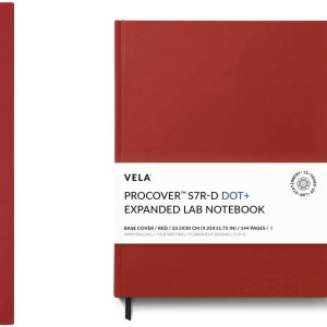 Vela Sciences S7R-D ProCover – Cuaderno de laboratorio expandido, 9.25 x 11.75 pulgadas (9.3 x 11.8 in), 144 páginas, cuero sintético rojo, Vela Sciences S7R-D ProCover – Cuaderno de laboratorio expandido, 9.25 x 11.75 pulgadas (9.3 x 11.8 in), 144 páginas, cuero sintético rojo,