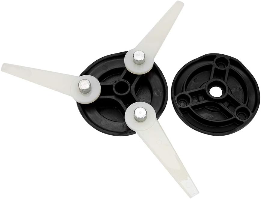 Zopsc Cortador de cepillo, 3.74 x 1.85 pulgadas de plástico 6-3 cabezales de cortadora de cabeza para STIHL para cortadores de cepillo, cortador de