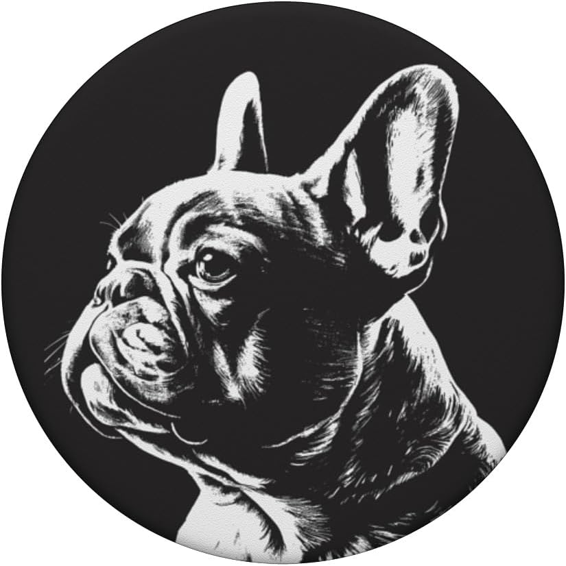 PopSockets de dibujo francés Bulldog francés intercambiable PopGrip