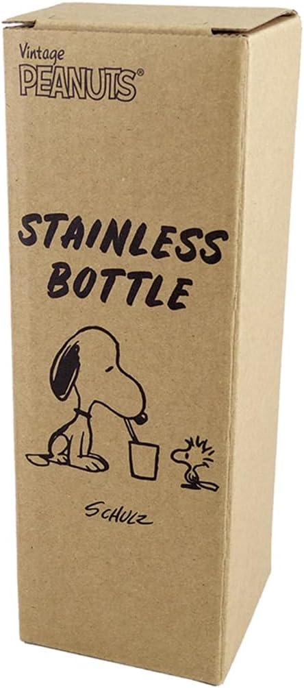 Peanuts Snoopy PD-2910 Stainless Steel Bottle, White, White