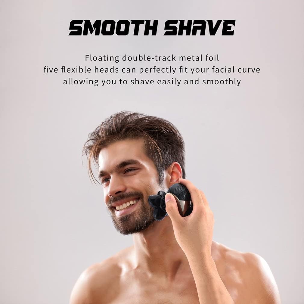 Afeitadoras de cabeza para hombres calvos, maquinilla de afeitar eléctrica multifunción para hombres, afeitadora de calavera para cabeza calva,