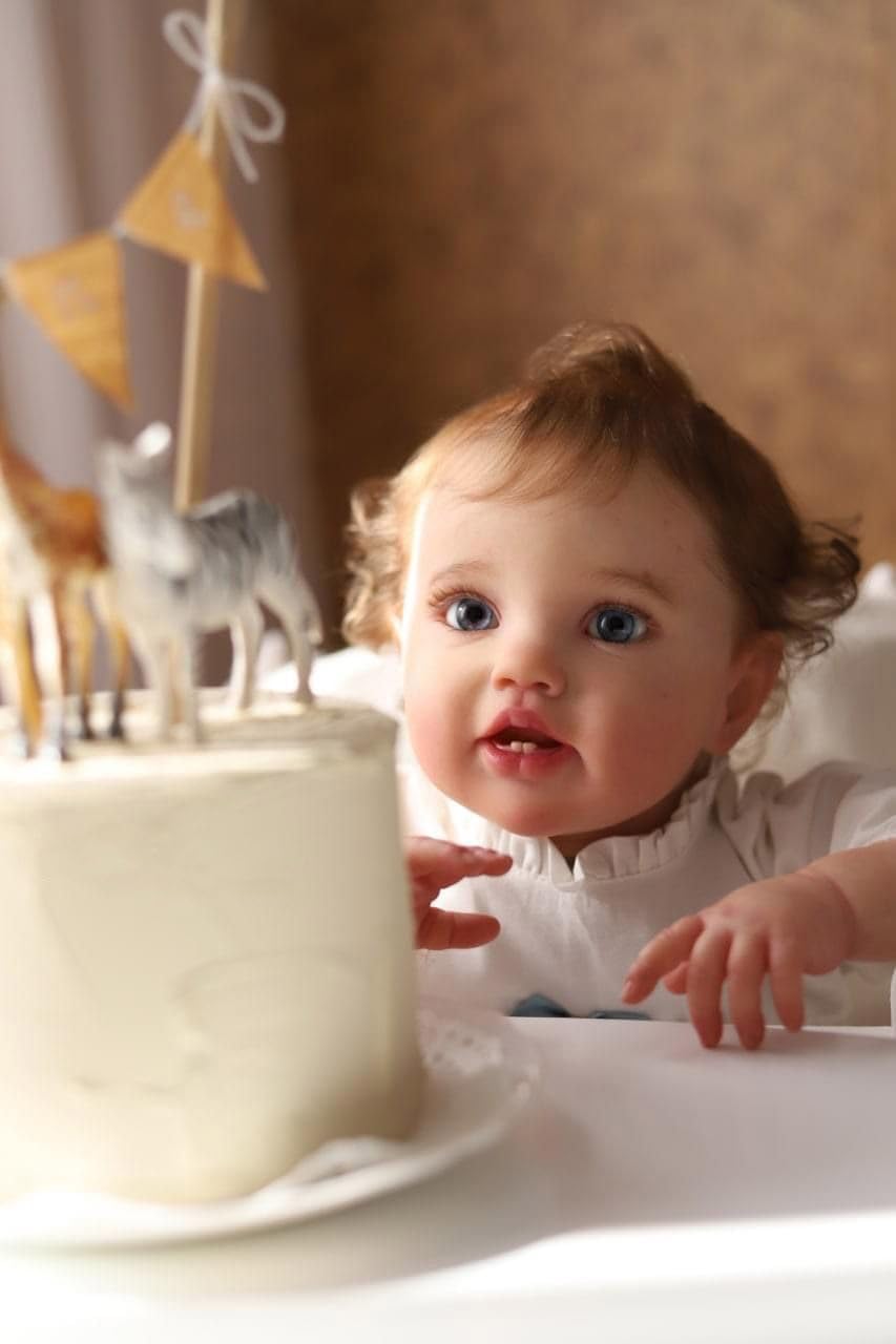 cosheng Muñeca de bebé Reborn para niñas de 24 pulgadas, muñeca de bebé realista de silicona suave con venas realistas para niños a partir de 3 años